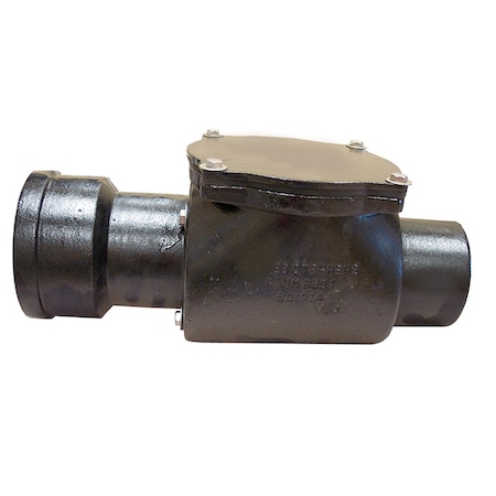Jones Stephens 4in. Service Weight Cast Iron Backwater Valve B01014